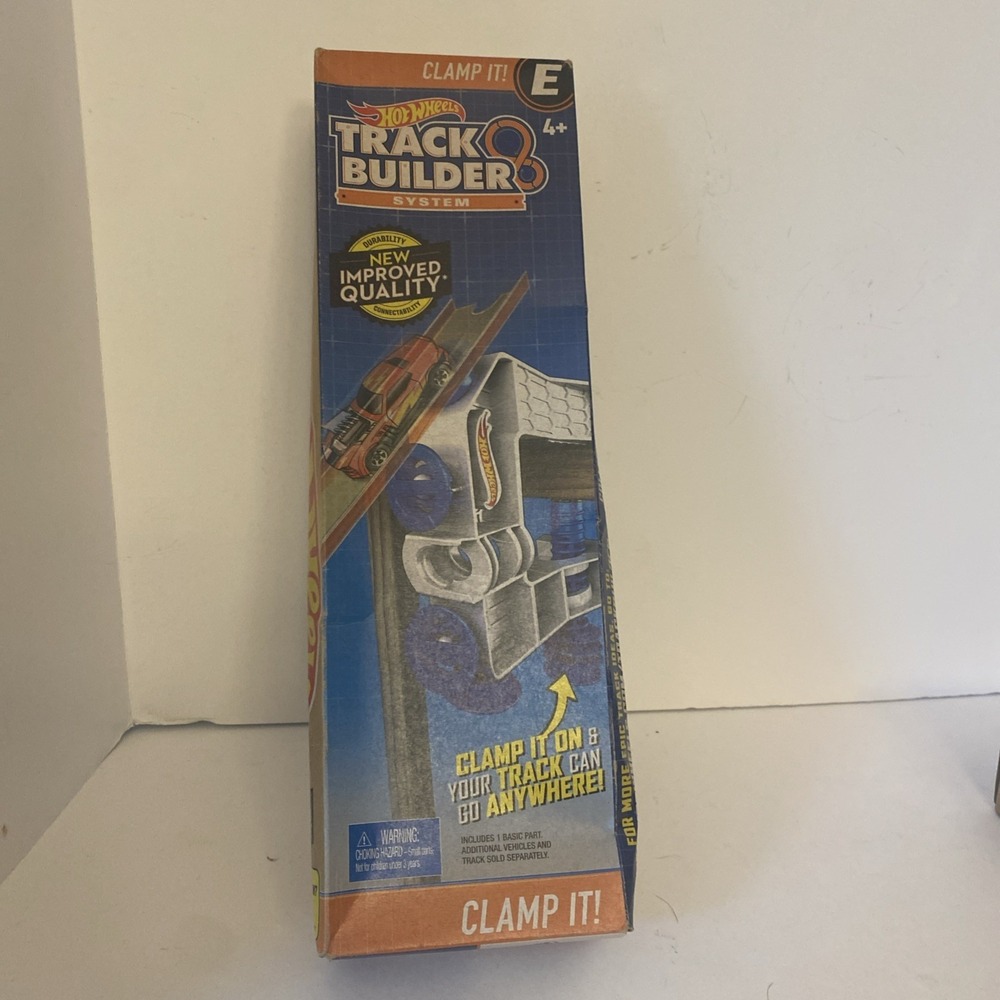 NEW Sealed Hot Wheels Track Builder System E Clamp it RARE